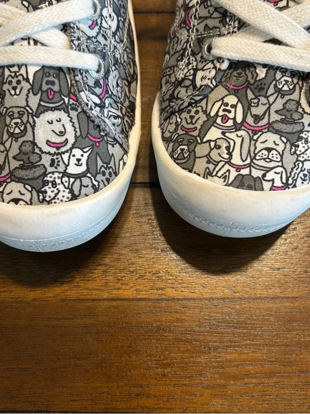 Skechers BOBS Beach Bingo Faux-Fur Lined Slip-On Sneakers - Dog Party Sz.6.5 - Picture 5 of 5